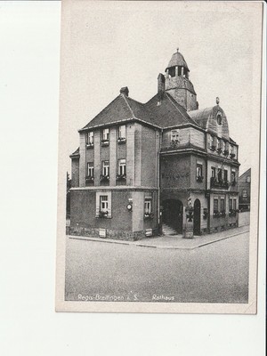 REGIS BREITINGEN...,Rathaus , Gesamtans. m. Eingang...s/w AK kl