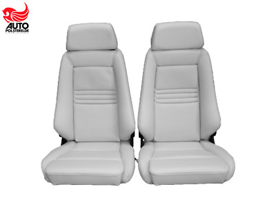 2 Recaro Specialist M Leder grau Leder hellgrau neu bezogen