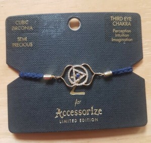 Authentic Awaken The Inner Vision The Third Eye Chakra Gold- Plated Talisman Bracelet