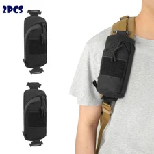 2pcs Tactical Molle Pouch EDC Tool Bag Phone Pouch Shoulder Strap Pack Outdoor