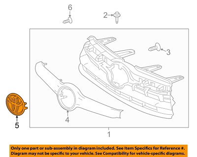 TOYOTA OEM 14-16 Highlander Grille Grille Components-Emblem 753100E010