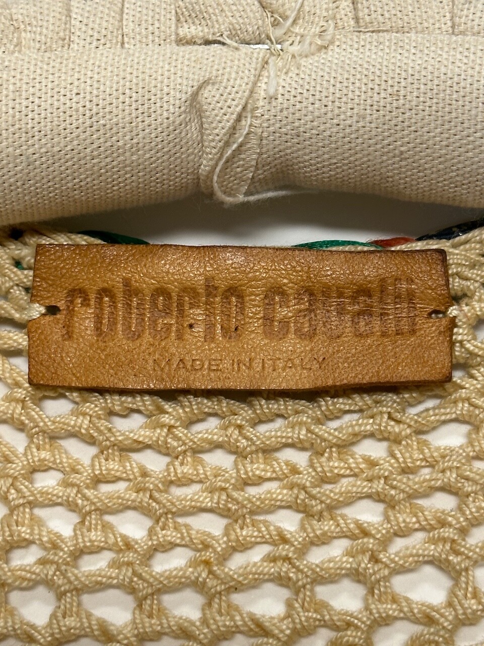 Roberto Cavalli Sm Boho 60's Style Sweater ONE OF A KIND Museum Piece Leather Tr image 2