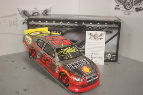 2011 Kurt Busch Shell Brushed Metal 1/24 Action NASCAR Diecast Autographed