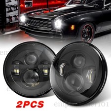 For Chevy Chevelle 1971-1973 Pair 7 Inch Led Headlights Round Hilo Sealed Beam For Chevy Chevelle 1971-1973 Pair 7 Inch Led Headlights Round Hilo Sealed Beam