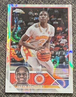 Jadyn Donovan 2023 Topps Chrome McDonalds Raywave Refractor /299 #28 - Duke
