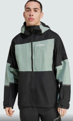 Adidas Terrex GORE-TEX Xploric Jacket Mens Sz Large L IP1402 Rain