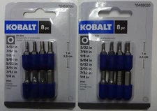 Kobalt 0459020 Assorted 8-pack Allen Screwdriver Bit Set 2Packs