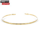 Thin Hammered Cuff in Solid Sterling Silver; Delicate Handmade Stacking Bracelet