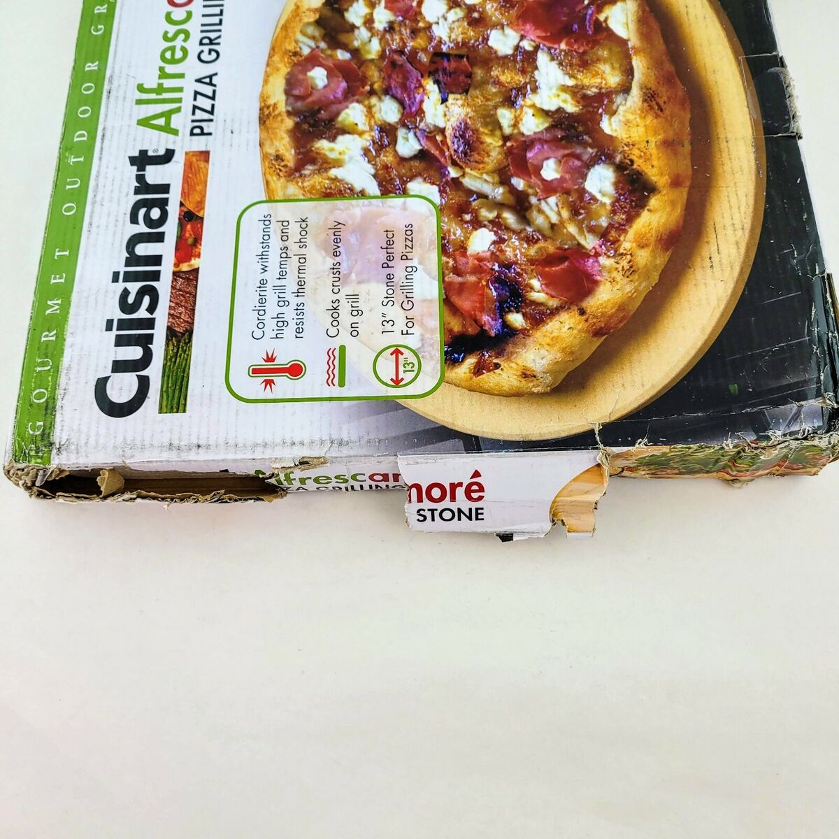 Alfrescamore Ceramic-Glazed Cordierite Pizza Grilling Stone Alfrescamore Ceramic-Glazed Cordierite Pizza Grilling Stone