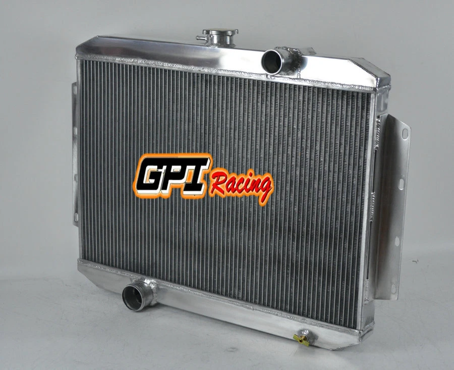 Radiador de aluminio para motor International Harvester C132 V8 1961-1962 4,3 L 5,0 L Foto 2 de 4