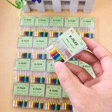 20Pack Dental K-FILES 25mm #15-40 Stainless Steel Endo Root Canal File Hand Use