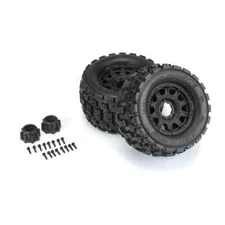 Proline Badlands MX38 3.8″ Mounted MT Tires w/ 17mm Removeable Hex Raid Wheels