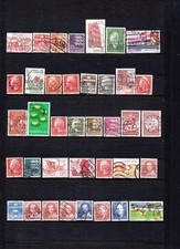 lot 38 timbres Danemark 1972 à 1992