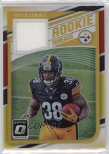2018 Donruss Optic Rookie Threads Red & Yellow Prizm Jaylen Samuels #RT-JL 10vy