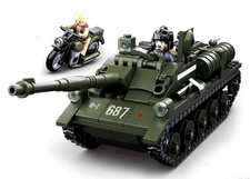 Sluban WWII - SU-85 TANK DESTROYER 338PCS, Medium Medium, Multicolor