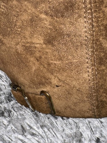 Vintage LL Bean Hat Cap Strapback Large Brown Made of Genuine Leather Suede - Picture 6 of 14