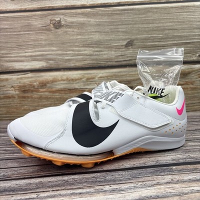 Mens Size 9.5 Nike Air Zoom Long Jump Elite White Hyper Pink Orange CT0079-101