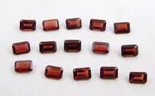 7.5*5.5 MM Octagon Cut Natural Red Garnet Loose gemstones - 1 PCS
