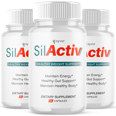 (3 Pack) SilActiv Advanced Energy & Fitness Max Supplement Sil Activ 180 Capsule