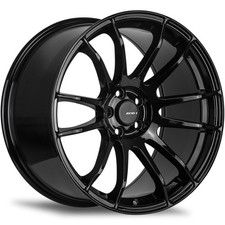 One 18x8.5 AVID1 AV20 5x100 33 Gloss Black Wheel Rim 73.1