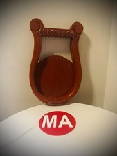 Handcrafted 12-String Wooden Lyre Harp Ancient Greek-Style Musical Instrument