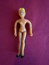 Vintage 1950s Flagg 5.5" Flexible Doll With Blonde Molded Hair