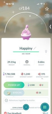 Pokemon Go Shiny Glücksblumenkrone