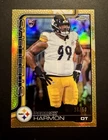 2025 Topps Chrome Football Football Leather Gold Refractor Derrick Harmon #361