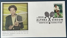 Fleetwood 4803 Althea Gibson Tennis Player US Open Flushing New York Rackets