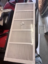 Hart & Cooley 672 30 10 W Metal Rectangle Vent Grille White HVAC Model 043374