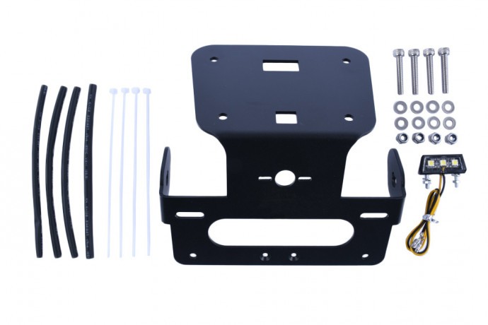 Support de Plaque AVDB Noir en Alu CNC TailledanslaMasse pour Yamaha MT03