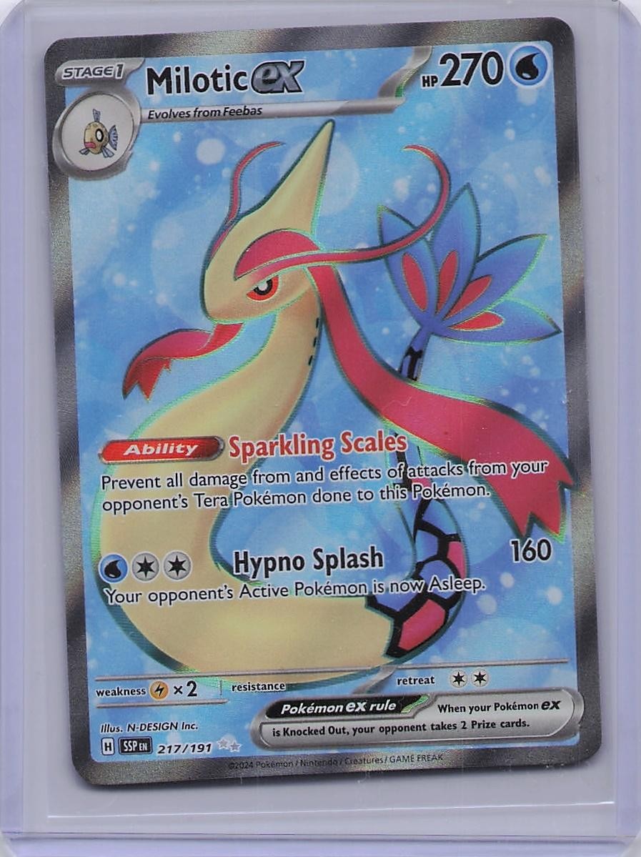 Milotic ex 217/191 Ultra Rare Surging Sparks Pokemon Near Mint