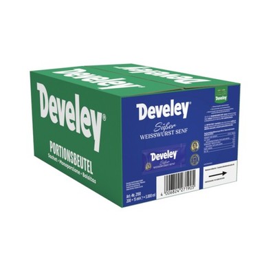 Develey Süßer Weisswurst Senf Portionsbeutel 200x15ml Packung 3000ml