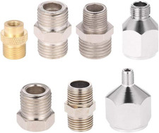 Professional 7Pcs Airbrush Adaptor Kit Fitting Connector Set for Air Compressor
