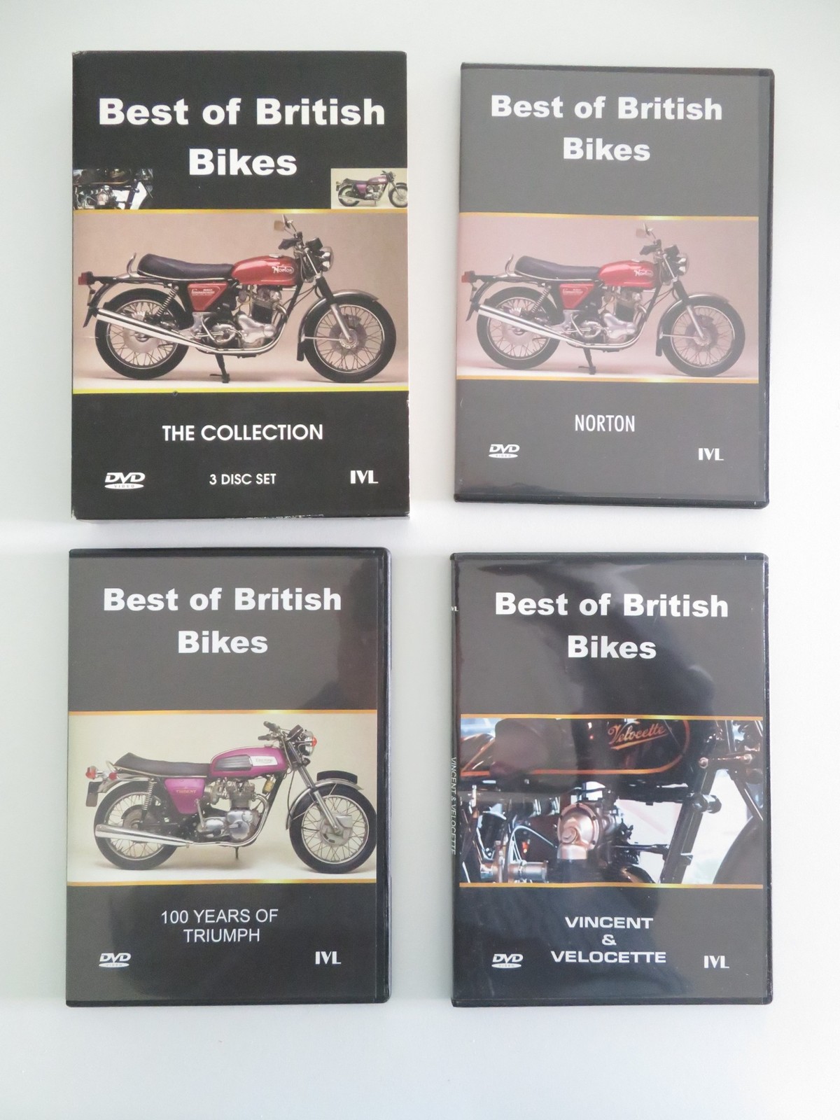 Best of British Bikes (DVD BoxSet) Norton Vincent Velocette 2008 Region 2
