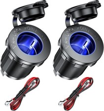 12v Cigarette Lighter Socket With Blue Led Waterproof Cigarette L Color Blue