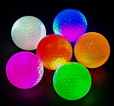 Mile High Life, Im Dunkeln leuchtende Golfbälle, 6 Stück, leuchtend Bälle im Set
