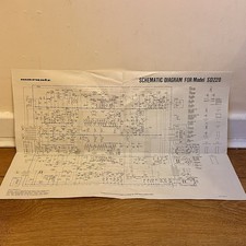 Original Marantz SD220 Stereo Cassette Deck Fold-Out Schematic Diagram