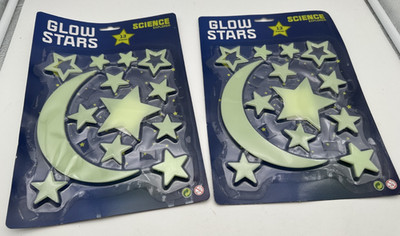 Johntoy 29453 Glow In The Dark Star Science Explorer 2x 13er Set Sterne Mond