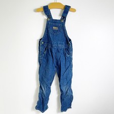 Vintage Oshkosh B  gosh Blue Denim Overalls Made In USA Size 4