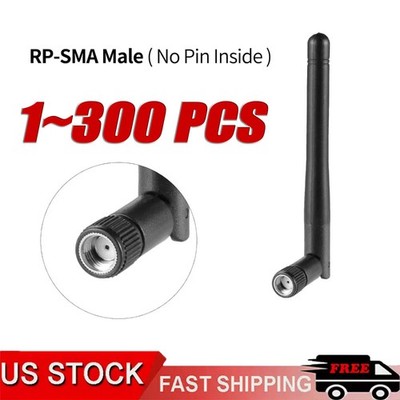 300 x RP-SMA Antenna for WiFi 2.4GHz 5Ghz Wireless Router or Card Female Pin LOT
