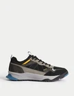 M&S - Goodmove Mens Flat Lace up Shoes in Black Mix