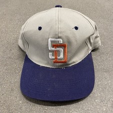 Vintage San Diego Padres SnapBack Hat Mens OSFA Gray 90s MLB