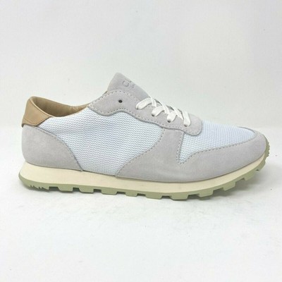 Clae Hayward White Aloe Green Mens Premium Casual Sneakers