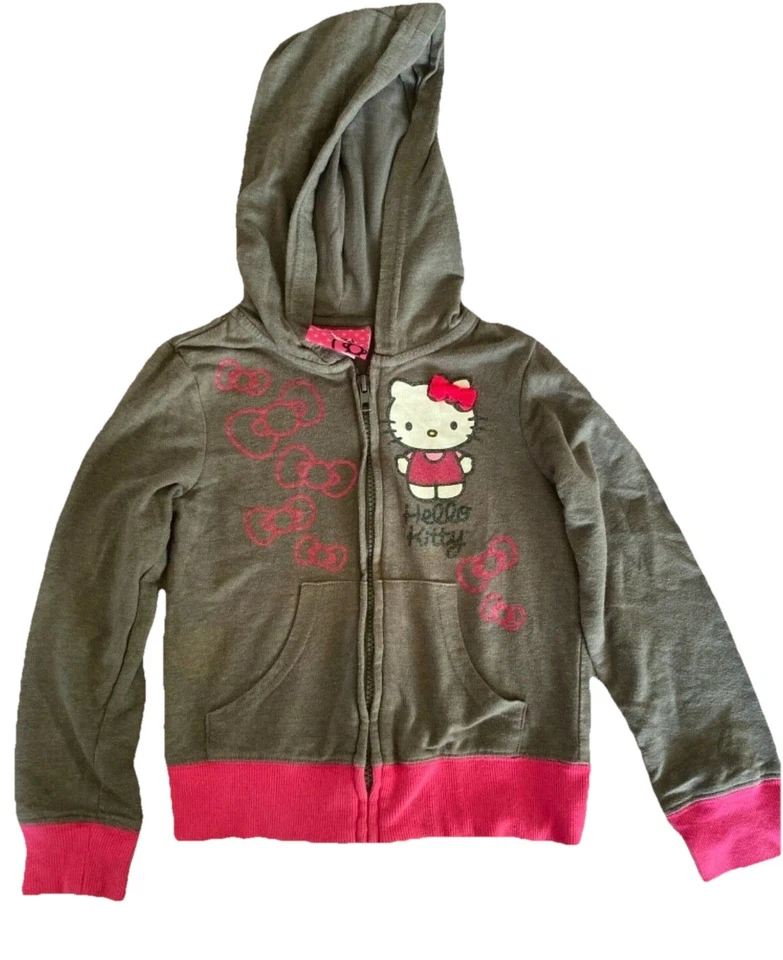 Chaquetas con capucha con cremallera Hello Kitty, marcas atléticas y campeonas niñas 6/6x Foto 2 de 4