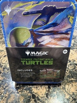 Magic: The Gathering TMNT Tin w/ 3 Play Boosters & Exclusive Sticker