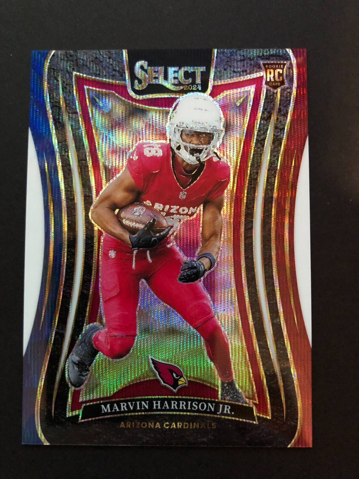 MARVIN HARRISON JR. 2024 PANINI SELECT #384 ROOKIE SUITE TRI-COLOR PRIZM /149