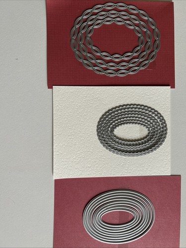 Stampin’ Up! Nesting Slim Layers Layering Oval Dies Braided Rigid