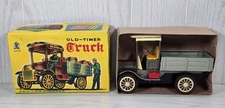VTG SSS Japan Tin Old Timer Truck Friction Powered Toy w/ Original Box 1960s
