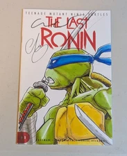 TMNT The Last Ronin Original Sketch (Leonardo)  Escorza Brothers SIGNED COA